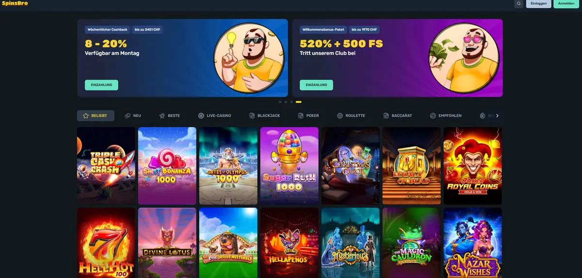 Spinsbro Ausländische Online Casino